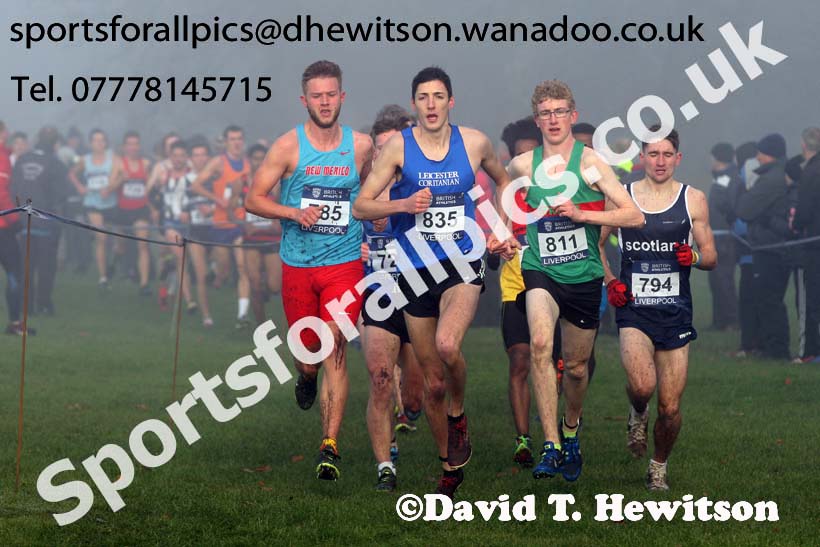 Junior men, European Cross Country Trials, Sefton Park, Liverpool. Photo: David T. Hewitson/Sports for All Pics